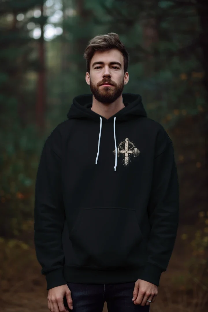 Bought at a Price Christian training hoodie product mockup