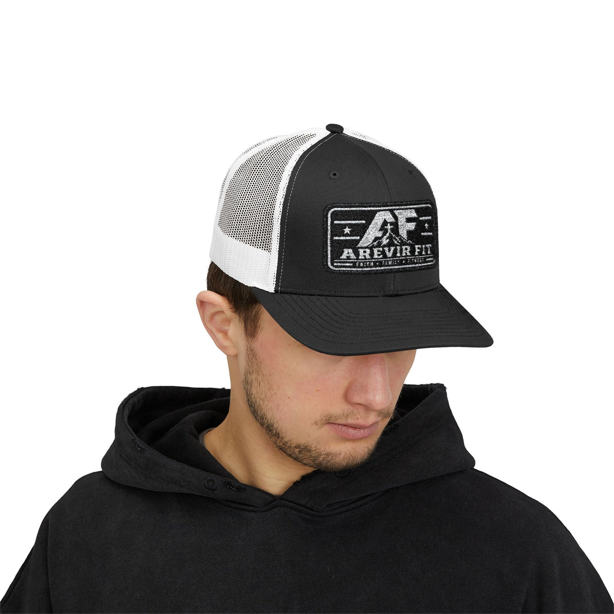 Arevir Fit Patch Trucker Cap
