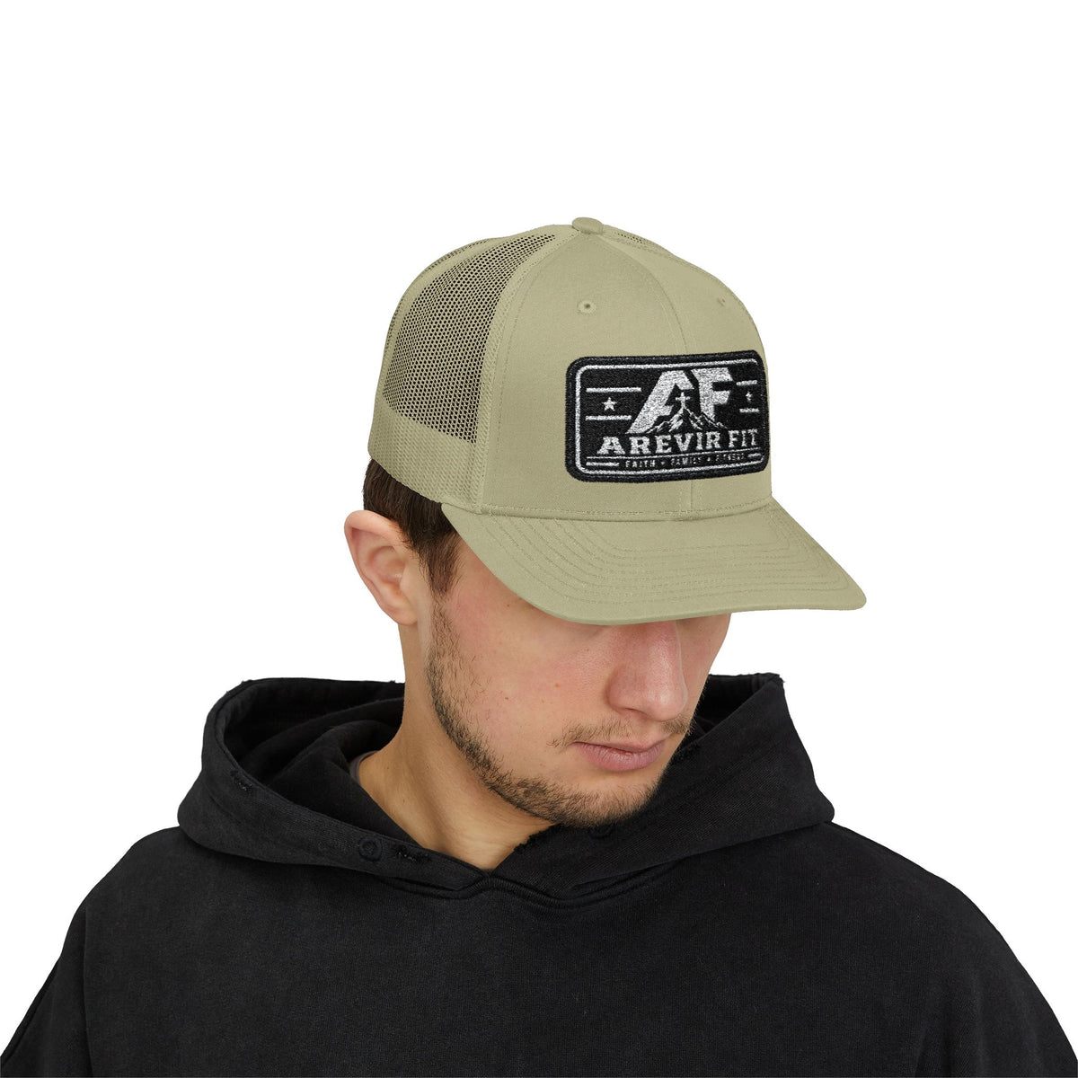 Arevir Fit Patch Trucker Cap