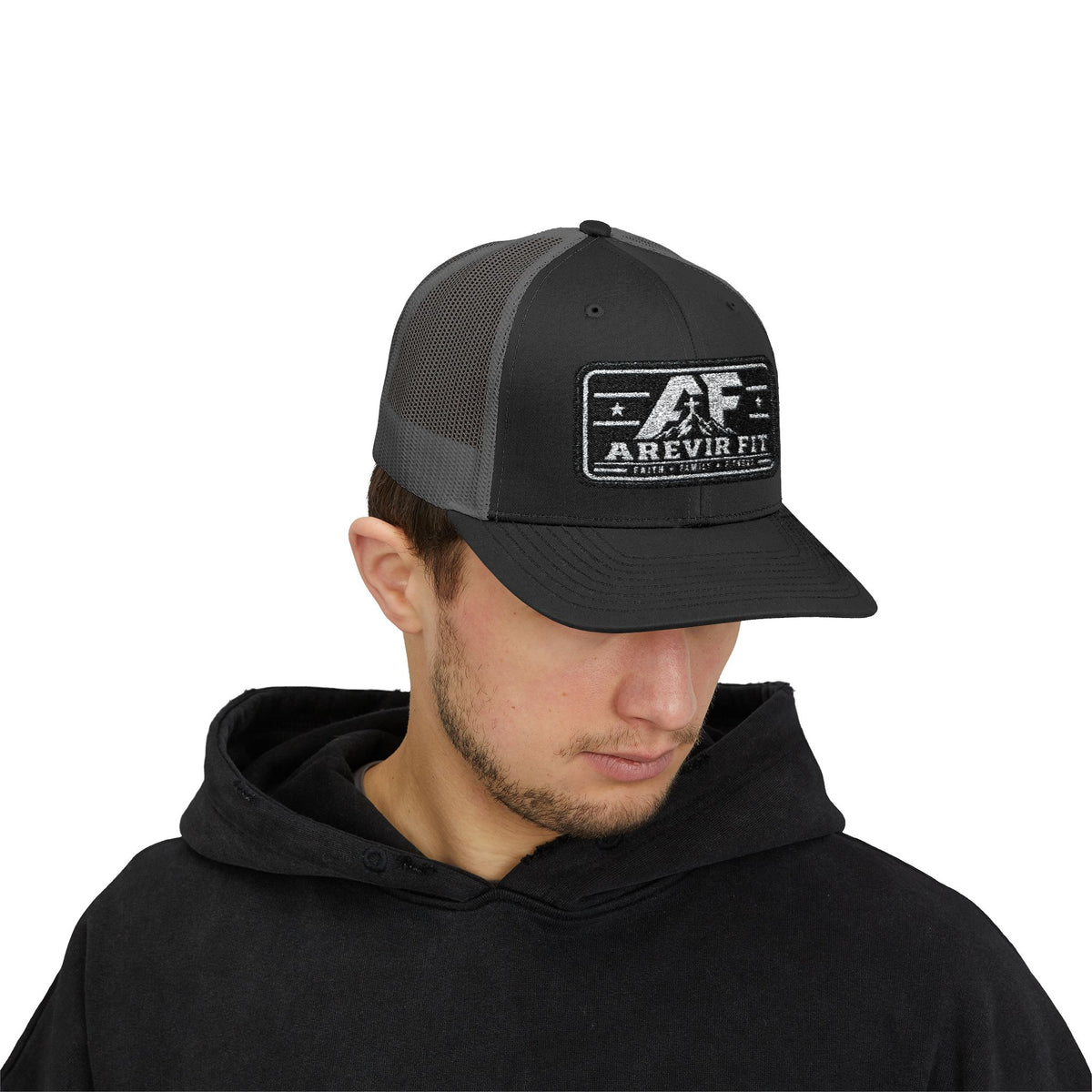 Arevir Fit Patch Trucker Cap