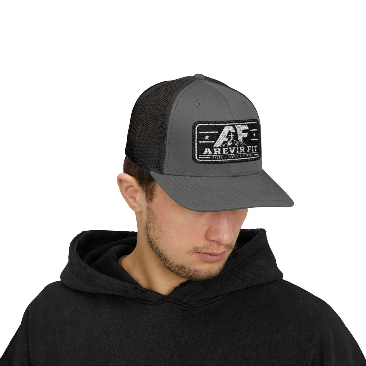 Arevir Fit Patch Trucker Cap